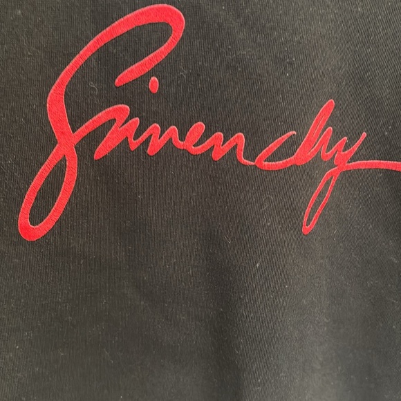 Givanchy sweater size 4 kids black with raffles on sleeves and logo in front - Picture 6 of 6